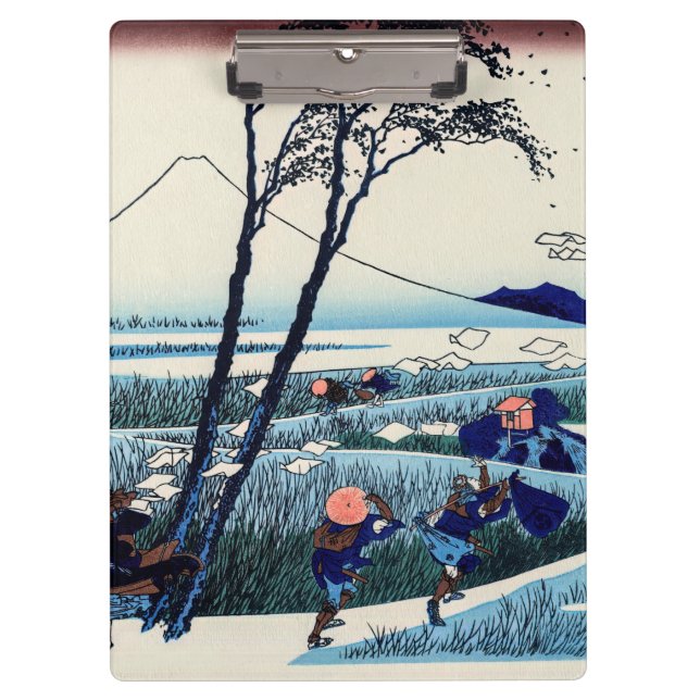 Porte-bloc Katsushika Hokusai - Ejiri dans la province de Sur (Devant)