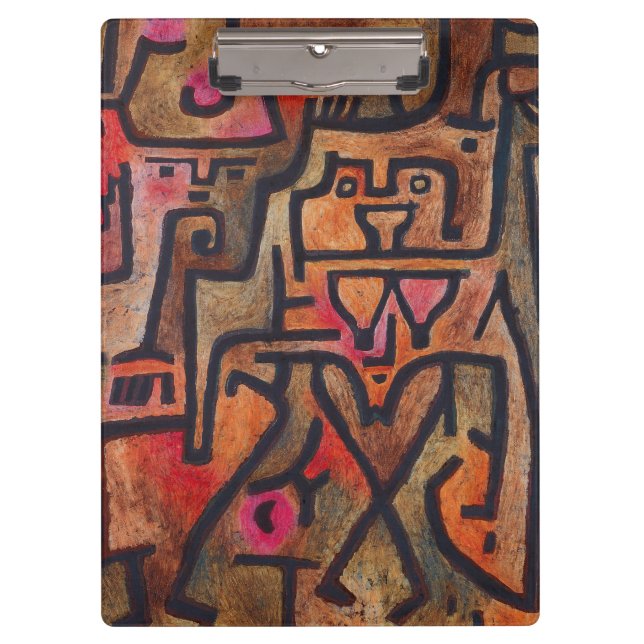 Porte-bloc Klee Expressionniste Forêt Abstraite Art Moderne (Devant)