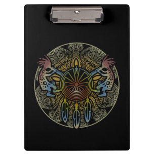 Porte-bloc Kokopelli Duo - Homme dans le Labyrinthe - Attrape