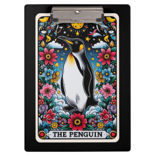 Porte-bloc La carte de tarot du pingouin   Pingouin mystique 