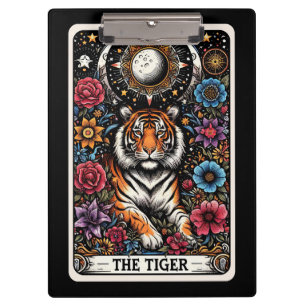 Porte-bloc La carte de tarot du Tigre   Force et concentratio