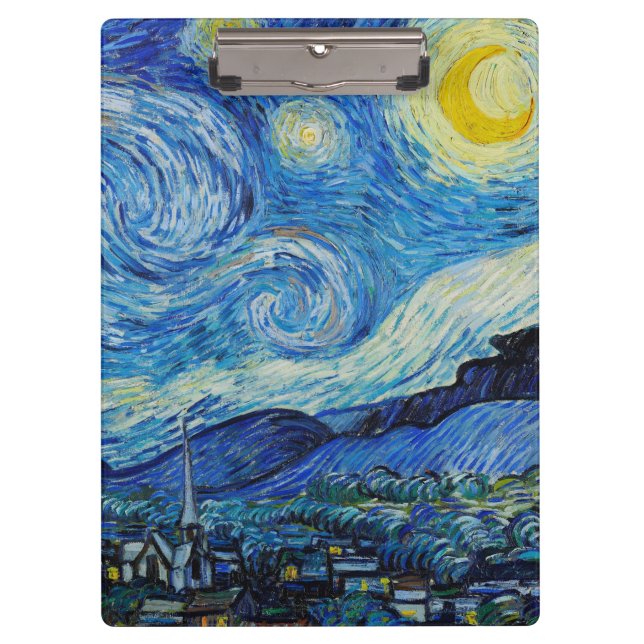 Porte-bloc La Nuit étoilée - Vincent Van Gogh (Devant)