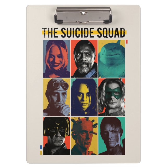 Porte-bloc La Suicide Squad | Rétro Grid With Harley Quinn (Devant)