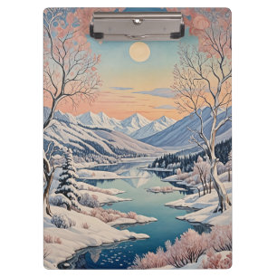 Porte-bloc La tranquillité d'hiver