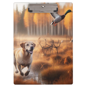 Porte-bloc Labrador/chien en automne chasse au canard