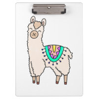 lama alpaga de dessin animé souriant et heureux