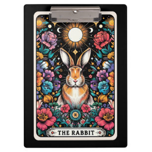 Porte-bloc Lapin de carte de tarot Divination de lapin myst