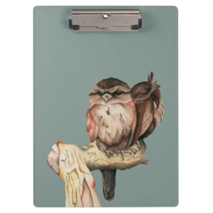 Porte-bloc L'aquarelle d'oiseau d'enfant de mêmes parents
