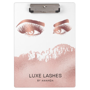 Porte-bloc L'artiste maquillage lève les yeux parties scintil