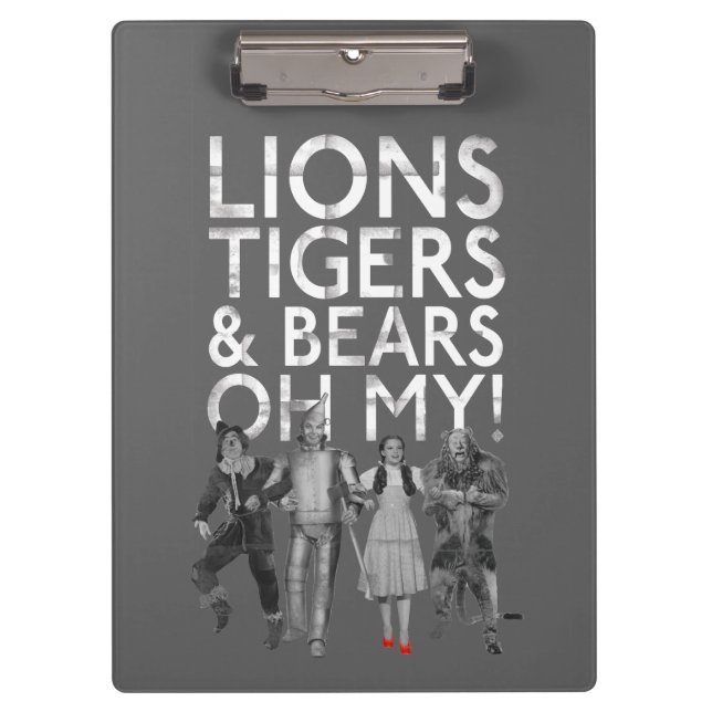 Porte-bloc L'Assistant D'Oz™ | Lions Tigers & Ours Oh My! (Devant)