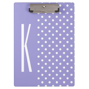 Porte-bloc Lavande violet et Pois blancs