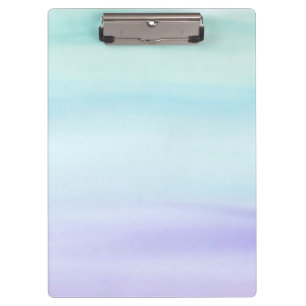 Porte-bloc Laver à l'aquarelle turquoise à violet Zazzle_Gr