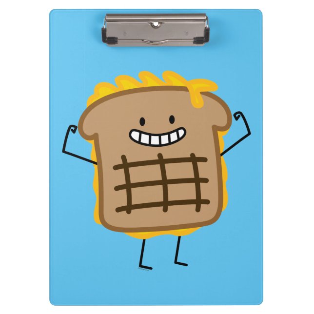 Porte-bloc Le cheddar grillé de sandwich à fromage a grillé (Devant)