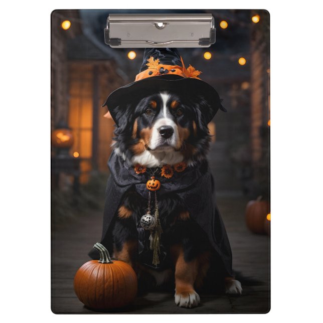 Porte-bloc Le chien bernois Spooktacular : Un Howl-o-Ween d'H (Devant)