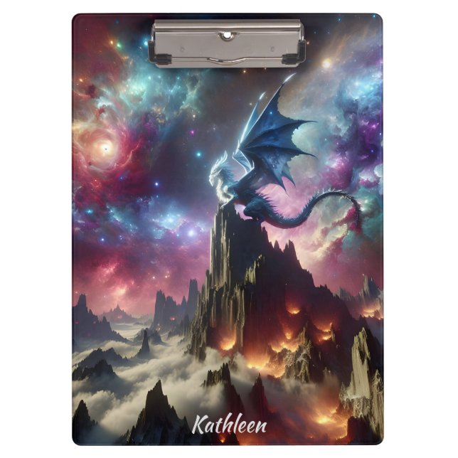 Porte-bloc Le dragon et les étoiles (Devant)