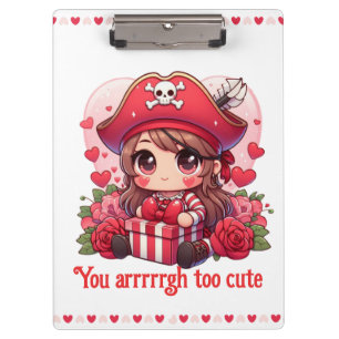 Porte-bloc Le magnifique pirate de la Saint Valentin