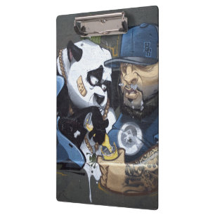 Porte-bloc Le panda triste doux a trouvé un ami