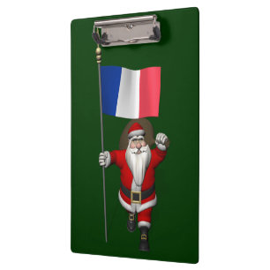Porte-bloc Le Père Noël Avec L'Enseigne De France