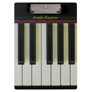 Porte-bloc Le piano verrouille le nom personnalisable