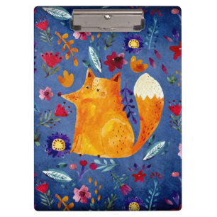 Porte-bloc Le Smart Fox dans le jardin des fleurs