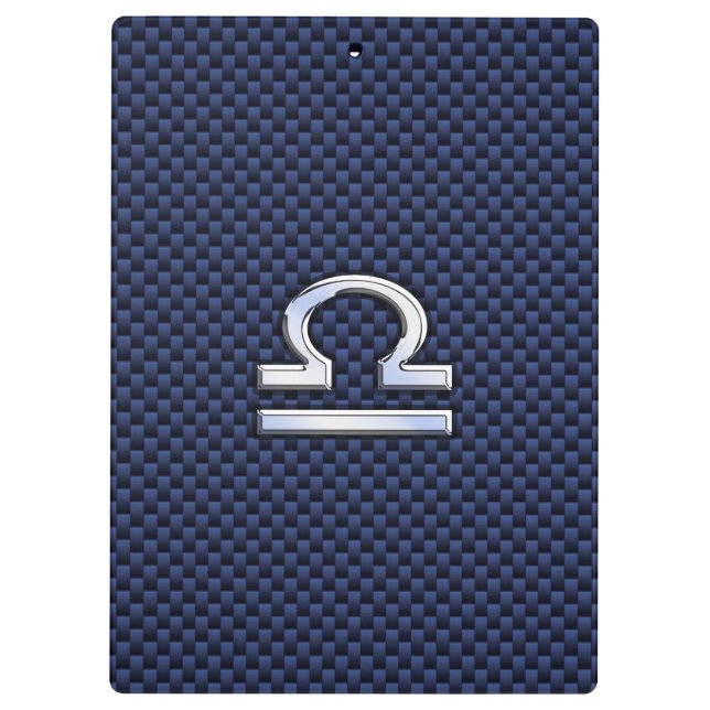 Porte-bloc Le zodiaque de Balance se connectent le style bleu (Dos)