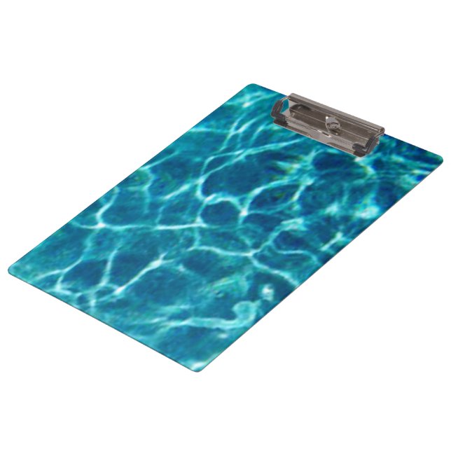 Porte-bloc L'eau bleue scintillante de piscine (Incliné)