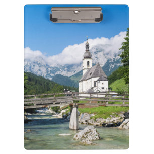Porte-bloc L'église paroissiale de Ramsau en Bavière, Allemag
