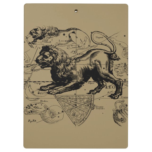 Porte-bloc Leo Constellation Hevelius 1690 Juillet23 - Août 2 (Dos)
