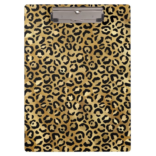 Porte-bloc Leopard d'or (Devant)