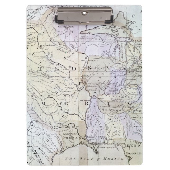 Porte-bloc Les ETATS-UNIS TRACENT, c1812 (Devant)