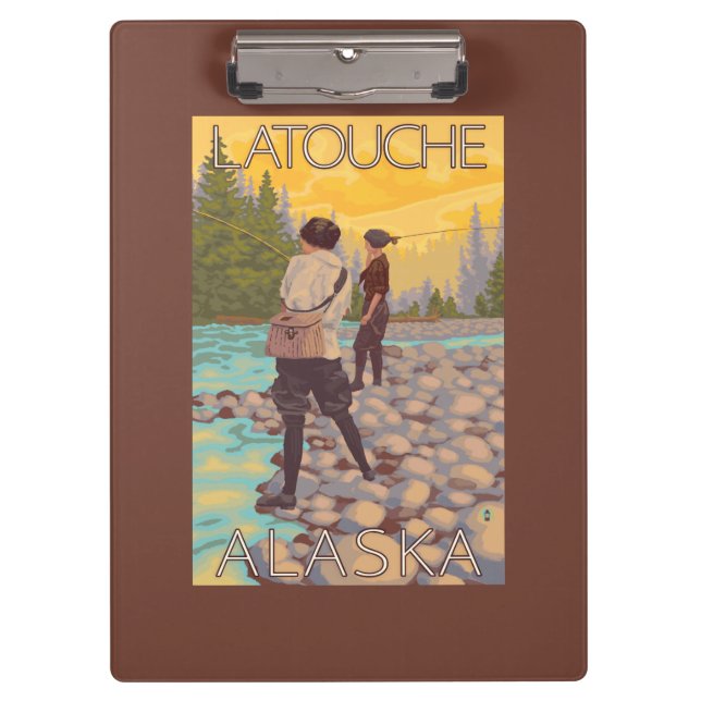 Porte-bloc Les femmes pilotent la pêche - Latouche, Alaska (Devant)