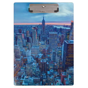 Porte-bloc Les gratte-ciel de Manhattan sont allumés