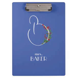 Porte-bloc Lettre de fleur rustique B