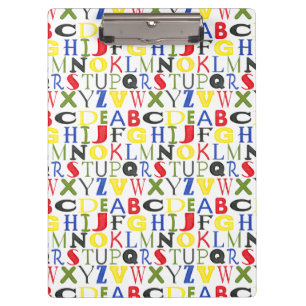 Porte-bloc Lettres brillamment colorées par Megan Meagher