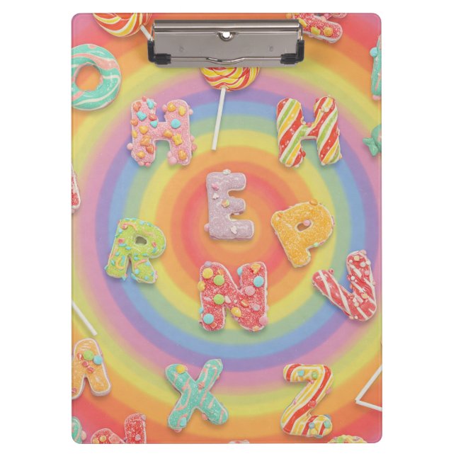 Porte-bloc Lettres douces par Natasha Us (Devant)