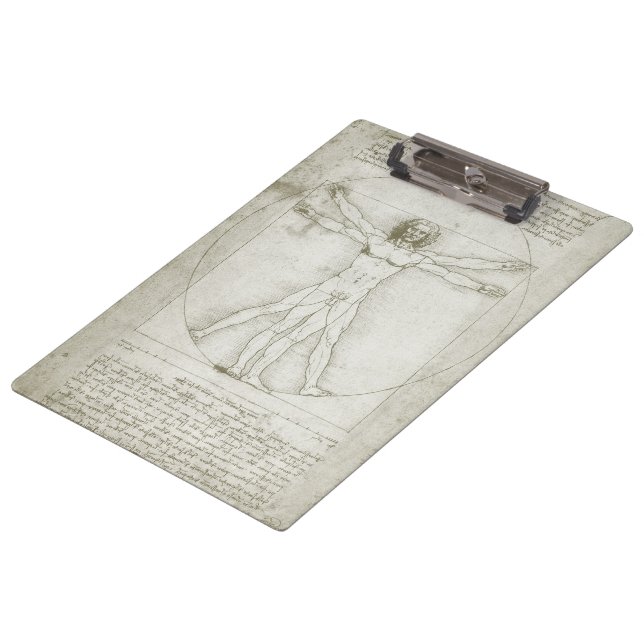 Porte-bloc L'homme vitruvien de Léonard de Vinci (Incliné)