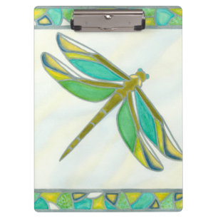 Porte-bloc Libellule en pastel lumineuse par fuite de Vanna