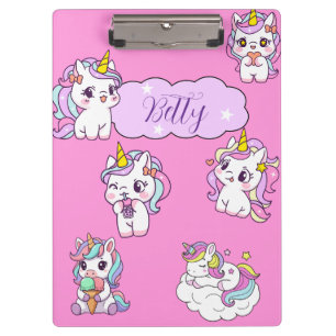 Porte-bloc Licorne Mignonne Personnalisée