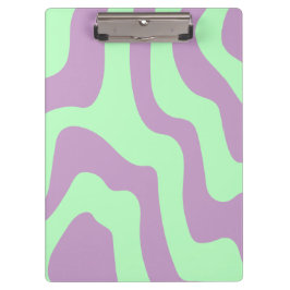 Porte-bloc Lignes Abstraites Pastel Purple Vert