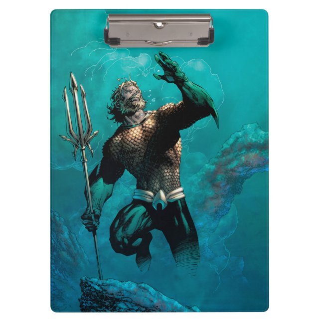 Porte-bloc Ligue Justice #10 Aquaman Noyé Variant de Terre (Devant)