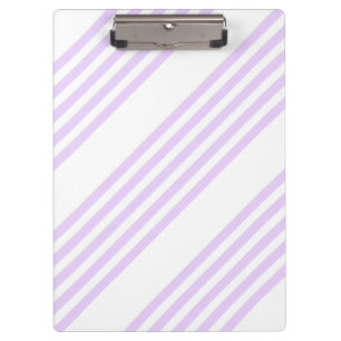 Porte-bloc Lilac violet et blanc cinq bandes motif