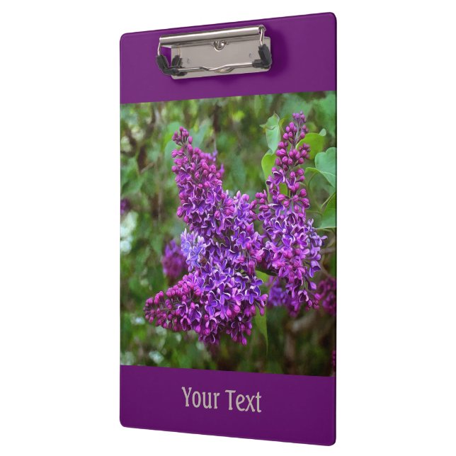 Porte-bloc Lilacs violets lors d'un Printemps Personnalisé (Gauche)