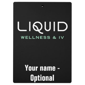 Porte-bloc Liquid Wellness & IV Clipboard - Black