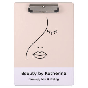 Porte-bloc Logo Abstrait moderne femme beauté visage femme