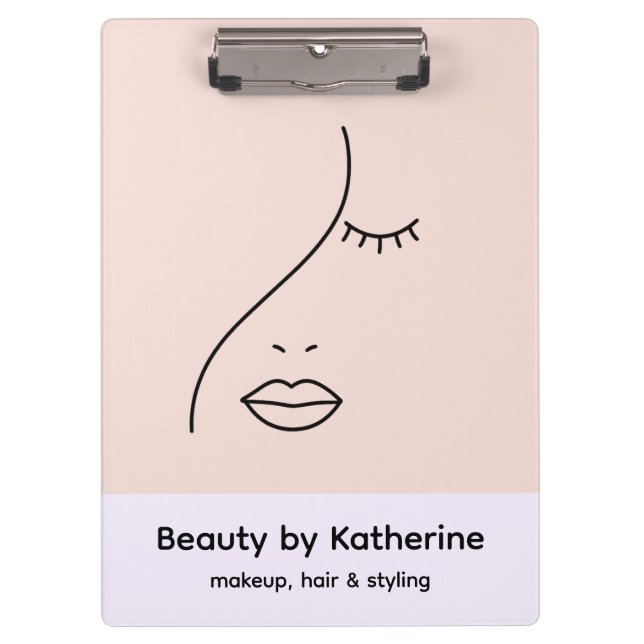Porte-bloc Logo Abstrait moderne femme beauté visage femme (Devant)