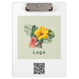 Porte-bloc Logo de l'entreprise et code QR Promo Merch