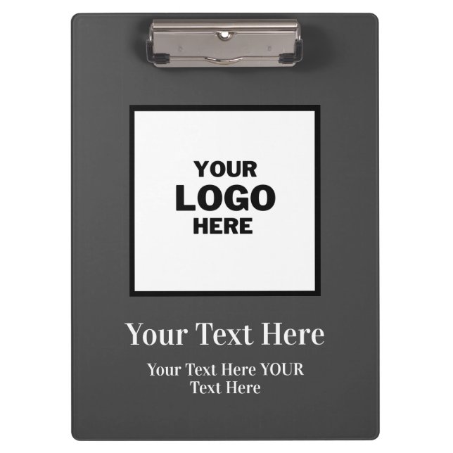 Porte-bloc Logo de marque noire et blanche (Devant)