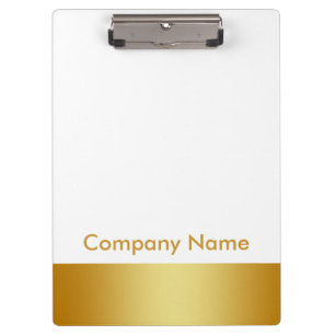 Porte-bloc Logo de Modern Elegant Gold Faux Foil Company