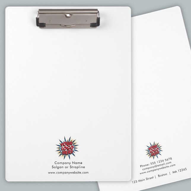 Porte-bloc Logo personnalisé et détails professionnels Porte  (Créateur téléchargé)
