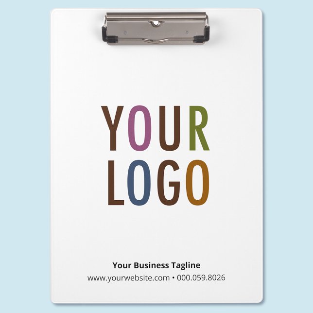 Porte-bloc Logo Porte - bloc Acrylique sur mesure (MISOOK White Clipboard with Logo)